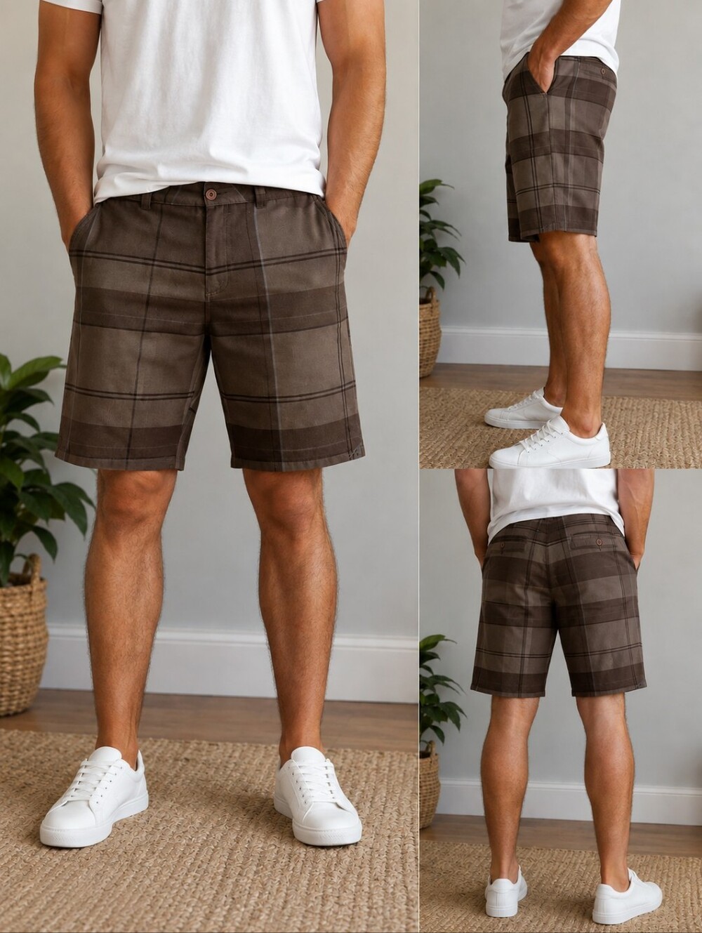 Size 34 mens O'Neill Bermuda plaid shorts
